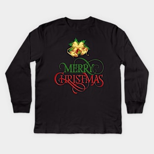 Merry Christmas Kids Long Sleeve T-Shirt